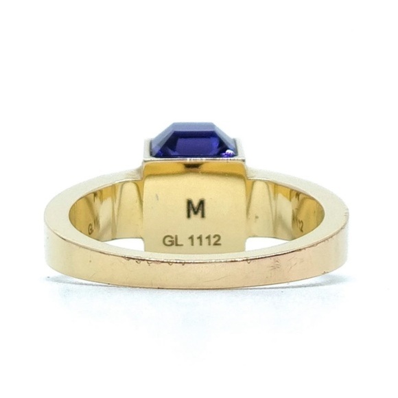 Louis Vuitton Gamble Crystals Gold Tone Ring - Picture 3 of 9